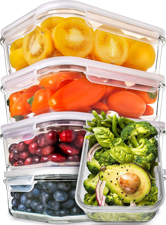 Plastic Storage Bins 4 Pack Kitchen Organisation